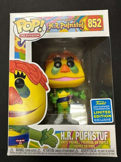 WOW!!! Funko Pop Television 852 H.R. Pufnstuf 2019 SDCC Summer Convention Exclusive!
